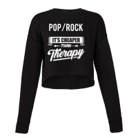 Pop Rock Novely Pop Rock Quoe Cropped Sweater | Artistshot