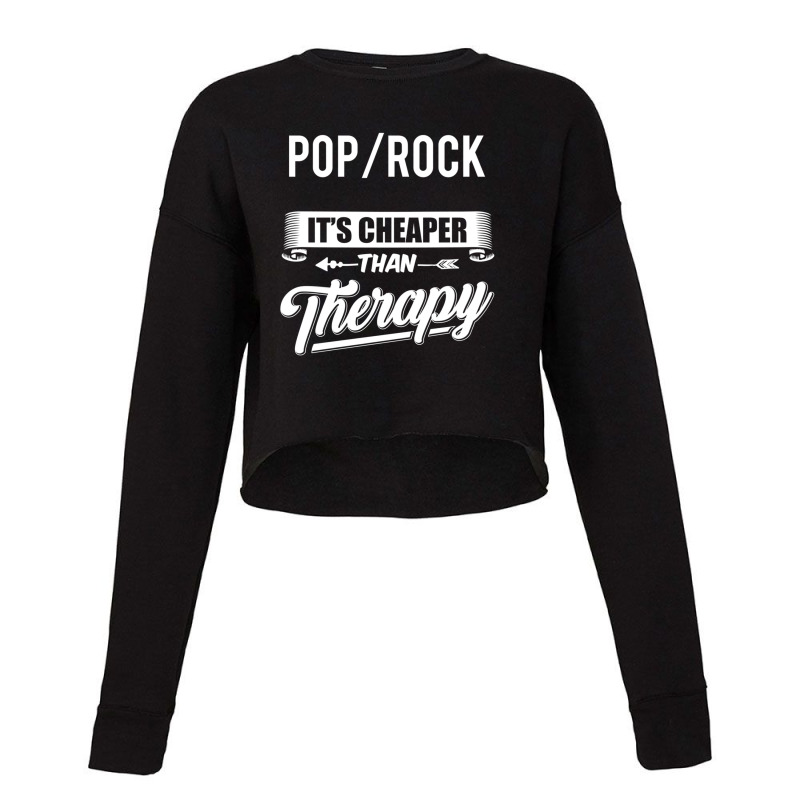 Pop Rock Novely Pop Rock Quoe Cropped Sweater by cm-arts | Artistshot