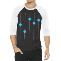 Equalizer Dubstep Minimal Techno 3/4 Sleeve Shirt | Artistshot