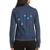 Equalizer Dubstep Minimal Techno Ladies Denim Jacket | Artistshot