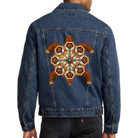 Orange Native, Orange Native Art, Orange Native Painting, Orange Nativ Men Denim Jacket | Artistshot