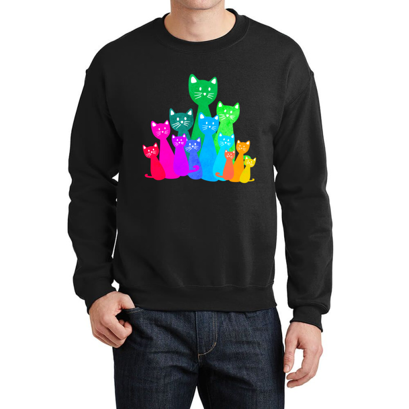 Cats Crewneck Sweatshirt by cm-arts | Artistshot