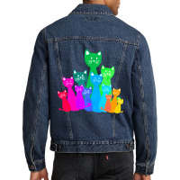 Cats Men Denim Jacket | Artistshot