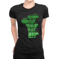 Mushroom Hunter Mycologist, Mushroom Hunter Mycologist Painting, Mushr Ladies Fitted T-shirt | Artistshot