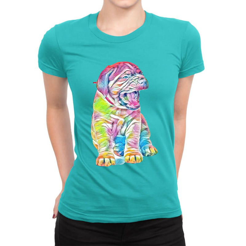 Pedigree Mastiff Ladies Fitted T-Shirt by Kemnabi | Artistshot