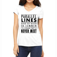 Parallel Lines Women's V-neck T-shirt | Artistshot