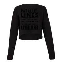 Parallel Lines Cropped Sweater | Artistshot