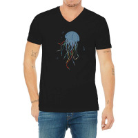 Modular Jellyfish Synthesizer For Musician V-neck Tee | Artistshot