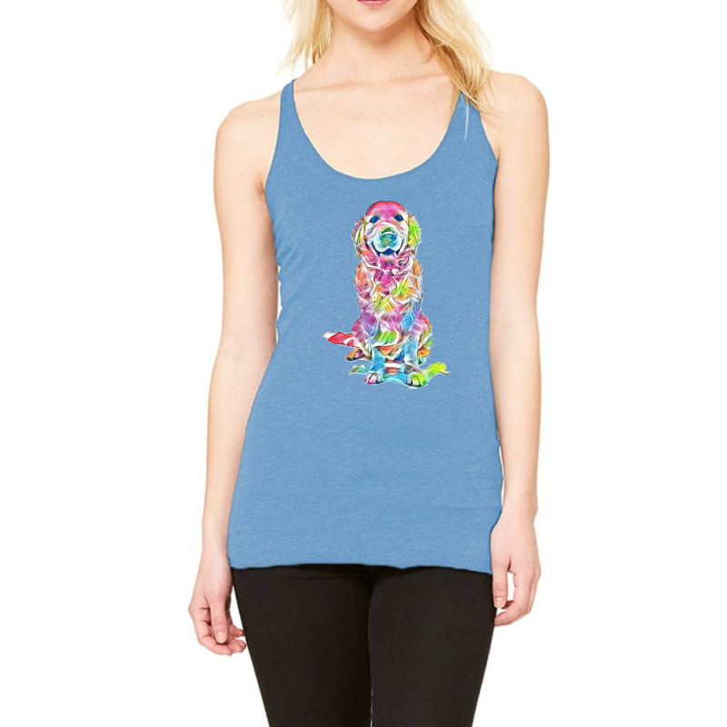 Golden Retriever Racerback Tank by Kemnabi | Artistshot