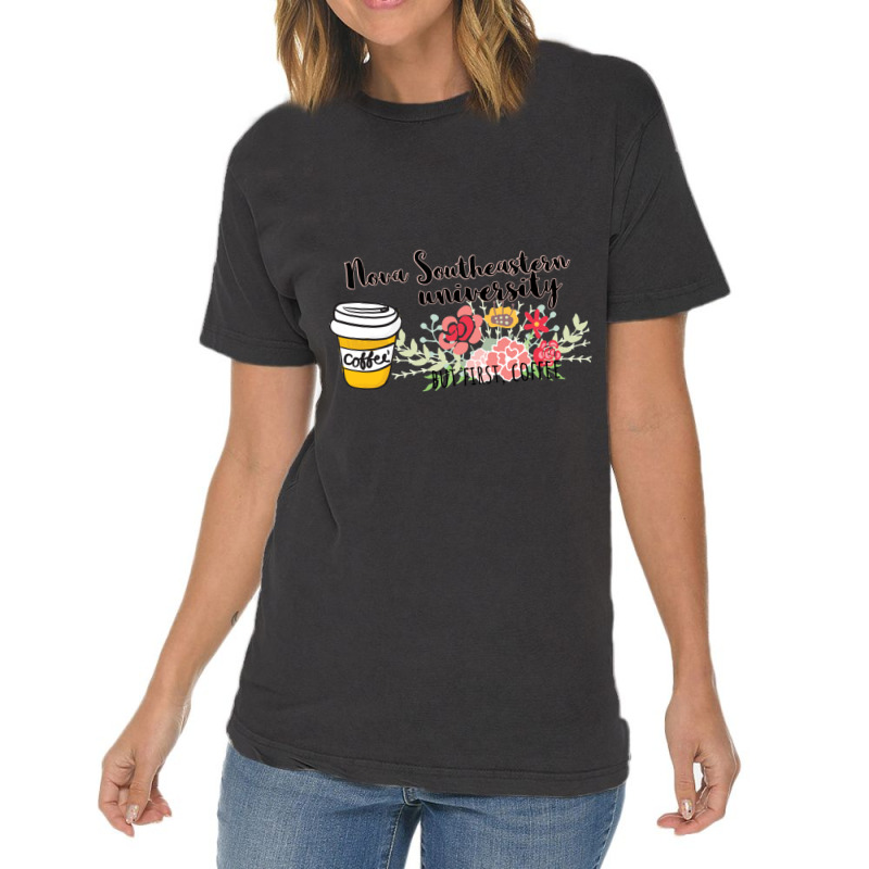 Collegiate Coffee Nova Southeastern University Vintage T-Shirt by TERRANCECOTT | Artistshot