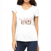 Collegiate Floral Nova Southeastern University Women's V-neck T-shirt | Artistshot