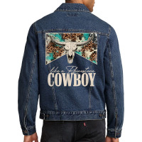 Leopard Bull Skull Western Country Like A Rhinestone Cowboy T Shirt Men Denim Jacket | Artistshot