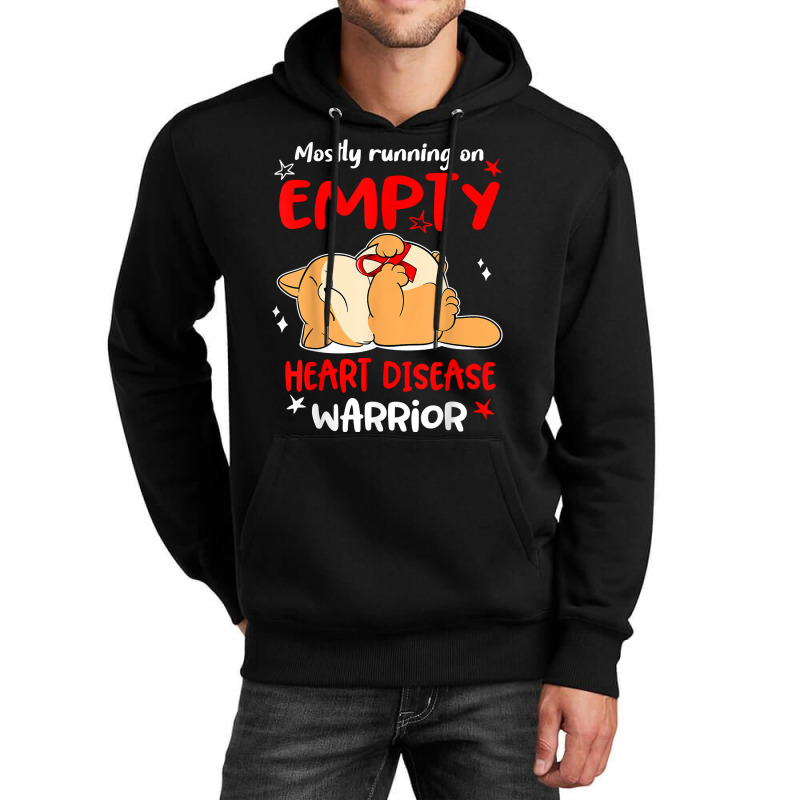 Mostly Running On Empty Heart Disease Warrior T Shirt Unisex Hoodie by cm-arts | Artistshot