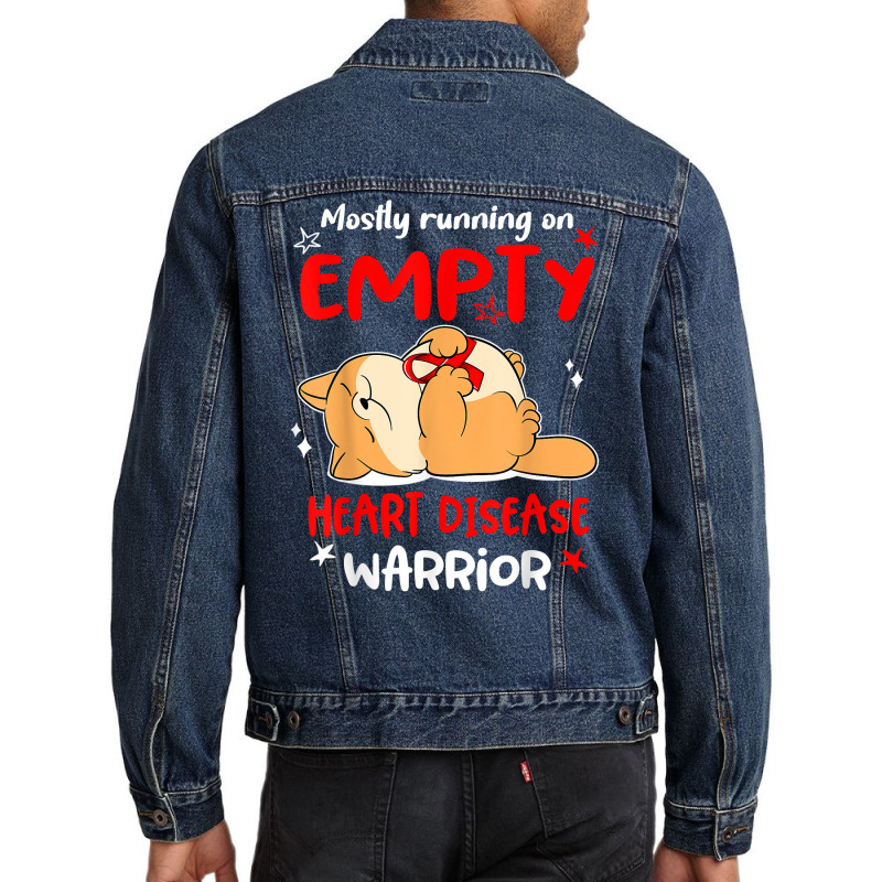 Mostly Running On Empty Heart Disease Warrior T Shirt Men Denim Jacket by cm-arts | Artistshot