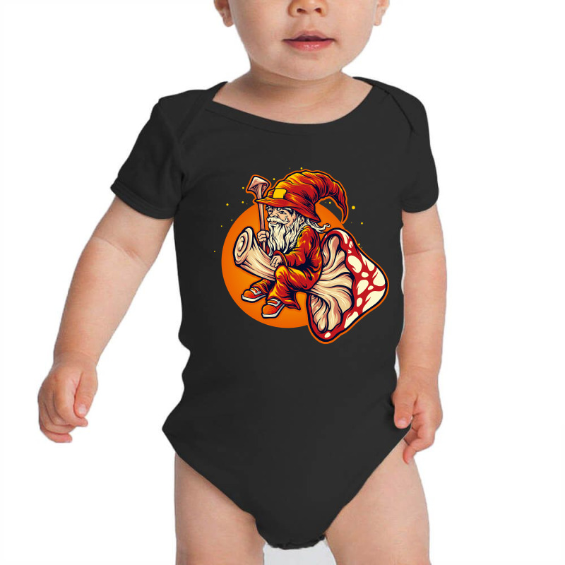 Magic Red Mushroom, Magic Red Mushroom Vintage, Magic Red Mushroom Art Baby Bodysuit by SHOODOD | Artistshot