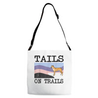 Chinook Tails On Trails Funny Dog Hiking T Shirt Adjustable Strap Totes | Artistshot