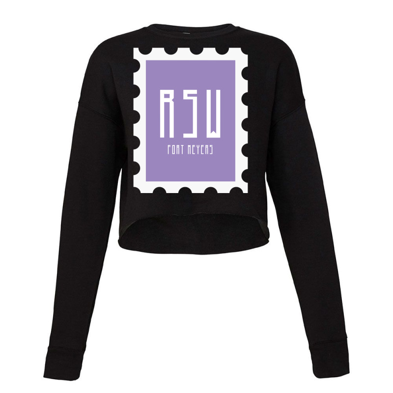 Fort Meyers Stamp Cropped Sweater by TERRANCECOTT | Artistshot