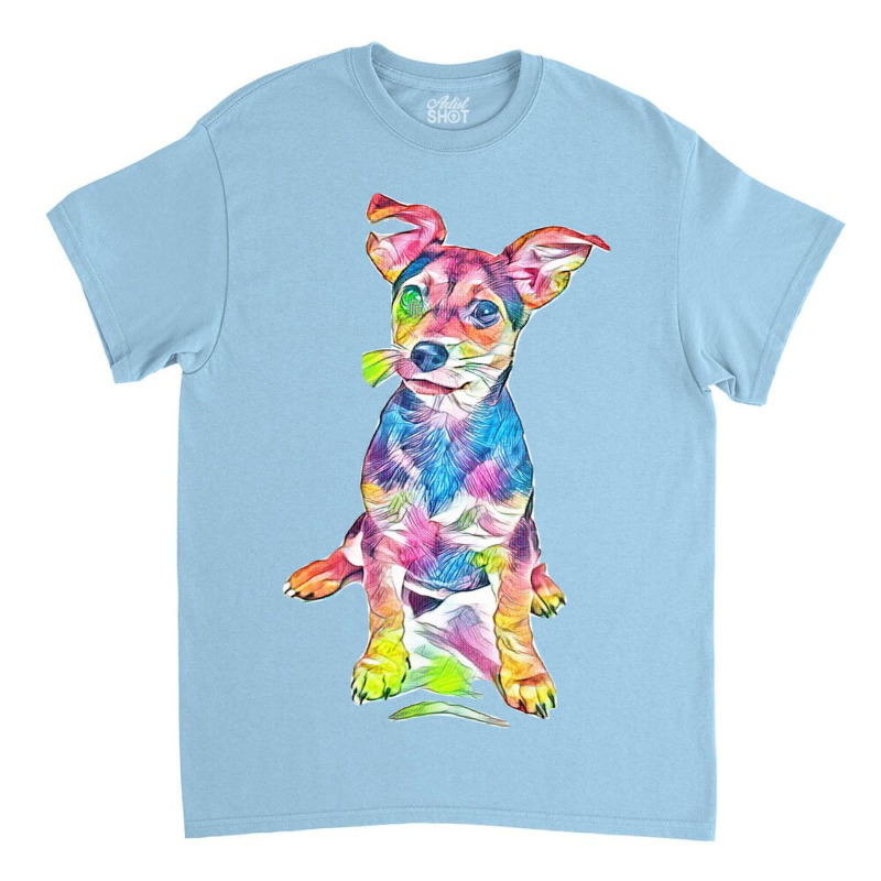 Dog With Perky Ears Classic T-shirt by Kemnabi | Artistshot