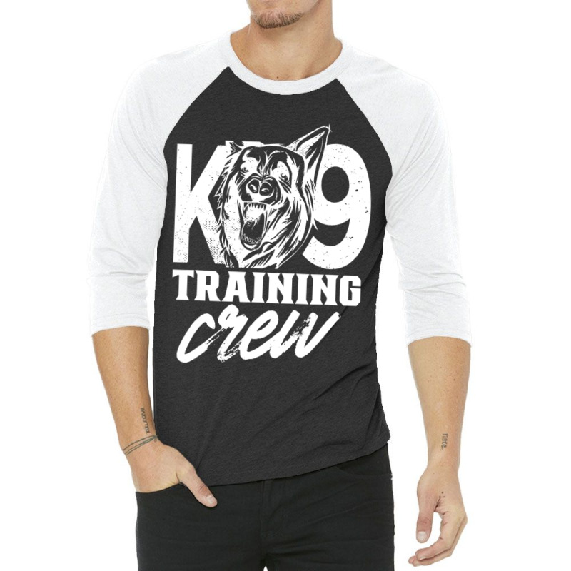 K9 Training Crew Handler Trainer Service Dog K-9 3/4 Sleeve Shirt by Konlasa6638 | Artistshot