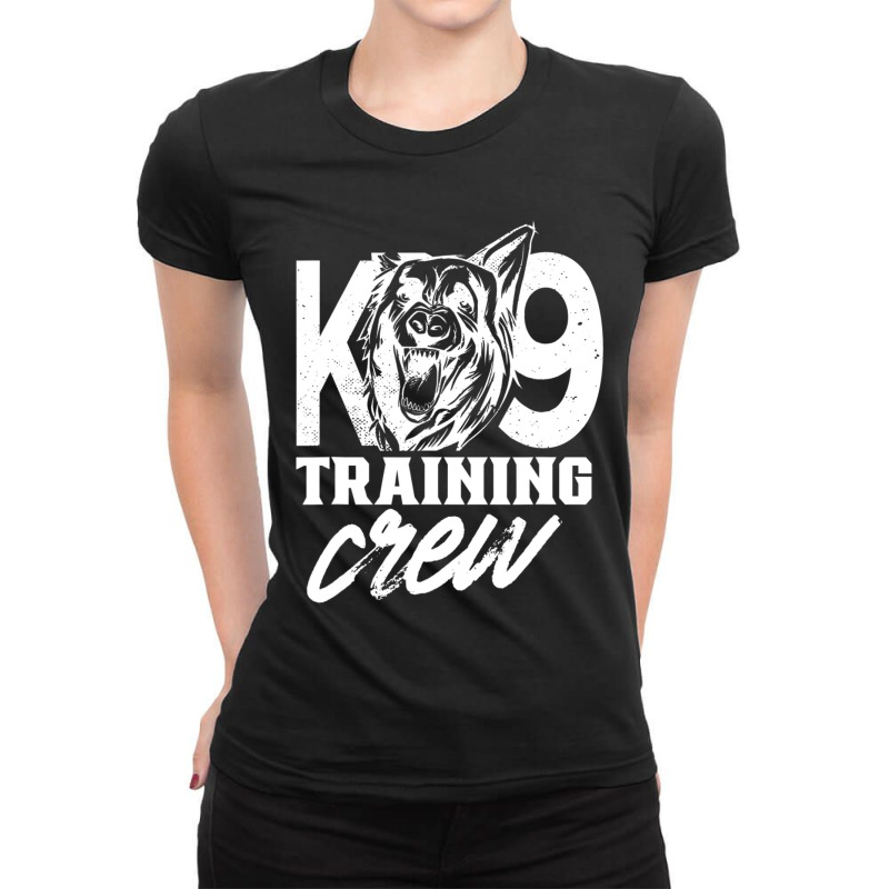 K9 Training Crew Handler Trainer Service Dog K-9 Ladies Fitted T-Shirt by Konlasa6638 | Artistshot