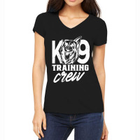 K9 Training Crew Handler Trainer Service Dog K-9 Women's V-neck T-shirt | Artistshot