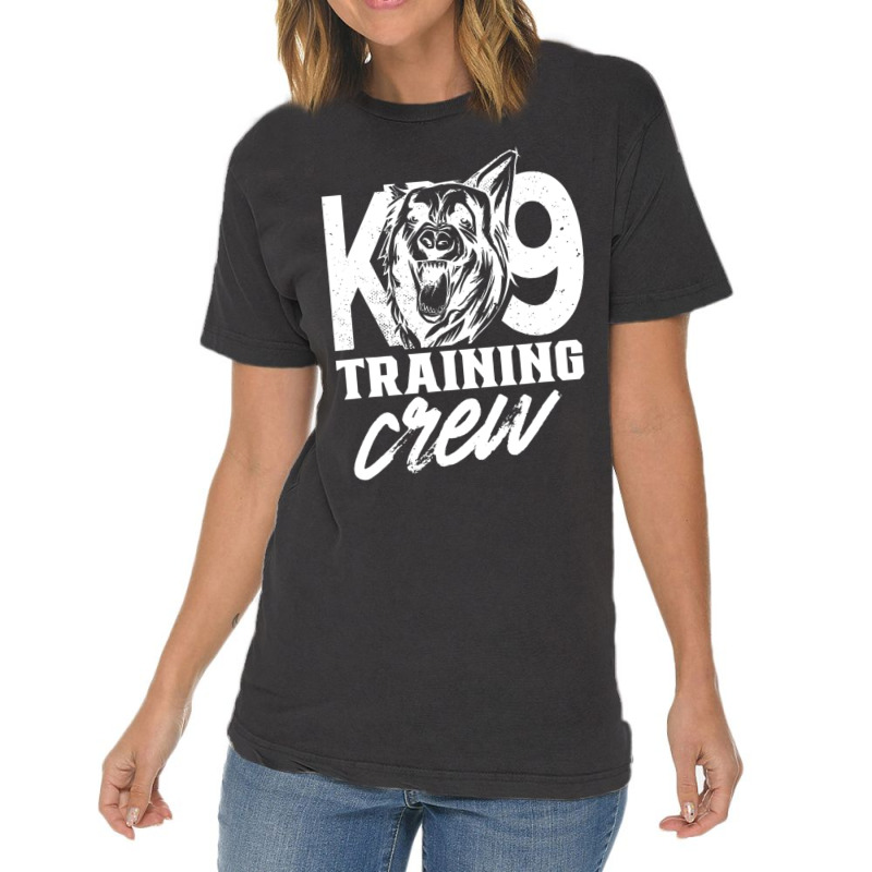 K9 Training Crew Handler Trainer Service Dog K-9 Vintage T-Shirt by Konlasa6638 | Artistshot