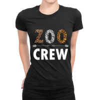 Zoo Crew Safari Zoologist Animals T Shirt Ladies Fitted T-shirt | Artistshot