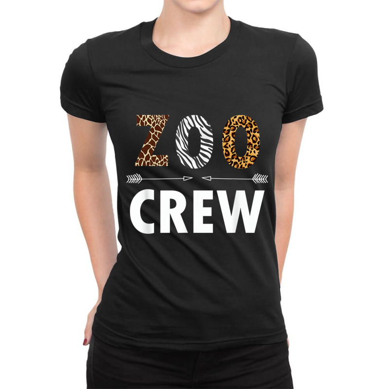 Zoo Crew Safari Zoologist Animals T Shirt Ladies Fitted T-Shirt by cm-arts | Artistshot