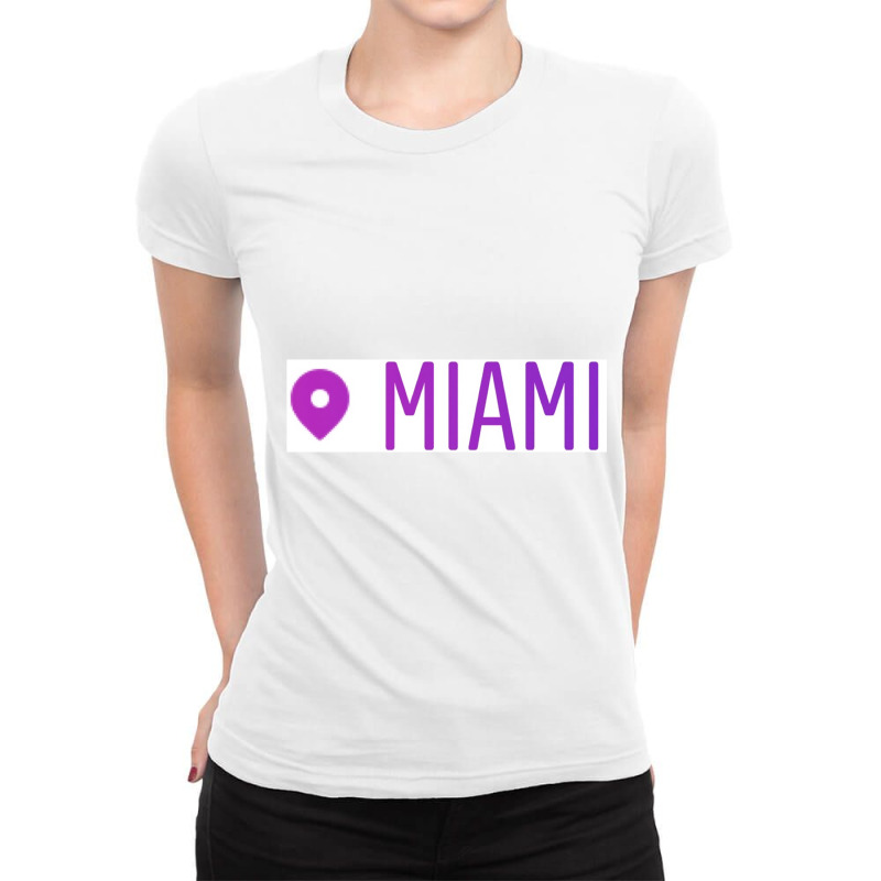 Miami Ladies Fitted T-Shirt by TERRANCECOTT | Artistshot