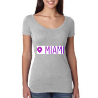 Miami Women's Triblend Scoop T-shirt | Artistshot