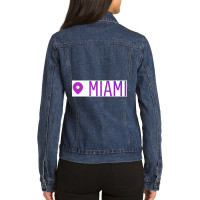 Miami Ladies Denim Jacket | Artistshot