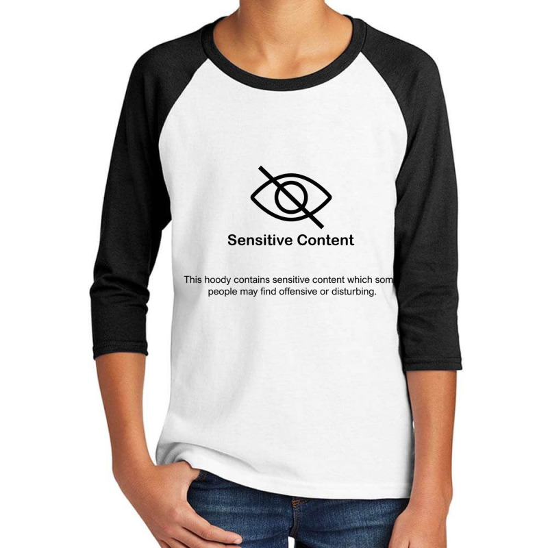 Sensitive Content Youth 3/4 Sleeve by cm-arts | Artistshot