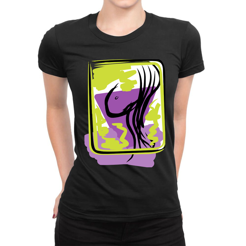 Abstract Art Porn Film Ladies Fitted T-Shirt by cm-arts | Artistshot