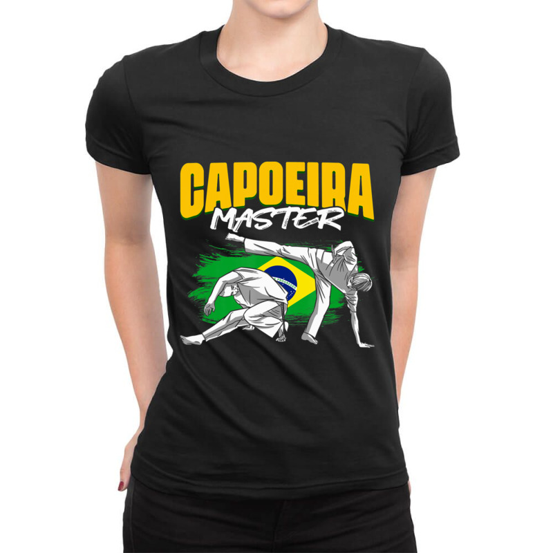 Capoeira Master Fight Mixed Martial Arts Ladies Fitted T-Shirt by cm-arts | Artistshot