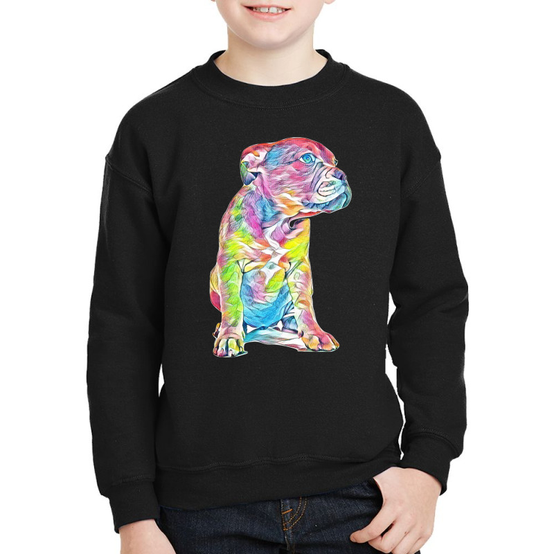 Pit Bull Youth Sweatshirt by Kemnabi | Artistshot