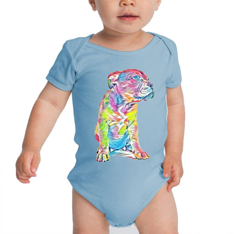 Pit Bull Baby Bodysuit by Kemnabi | Artistshot