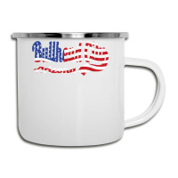 Bullhead City Arizona American Flag T Shirt Camper Cup | Artistshot