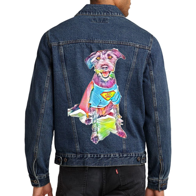 Setter Vestito Da Supereroe Men Denim Jacket by Kemnabi | Artistshot