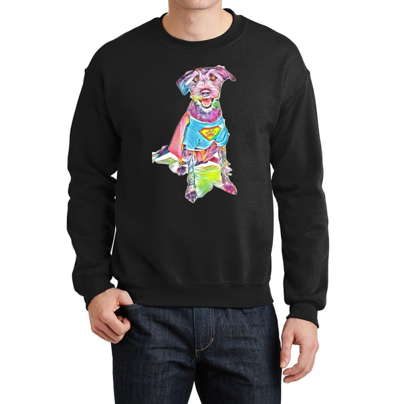 Setter Vestito Da Supereroe Crewneck Sweatshirt by Kemnabi | Artistshot