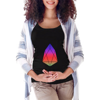 Eos - Crypto Maternity Scoop Neck T-shirt | Artistshot