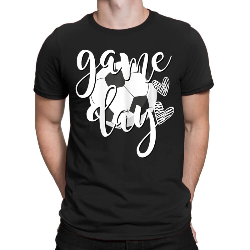 Game Day Soccer Ball With Hearts Soccer Mom Soccer Player T-Shirt by Koyanho62 | Artistshot