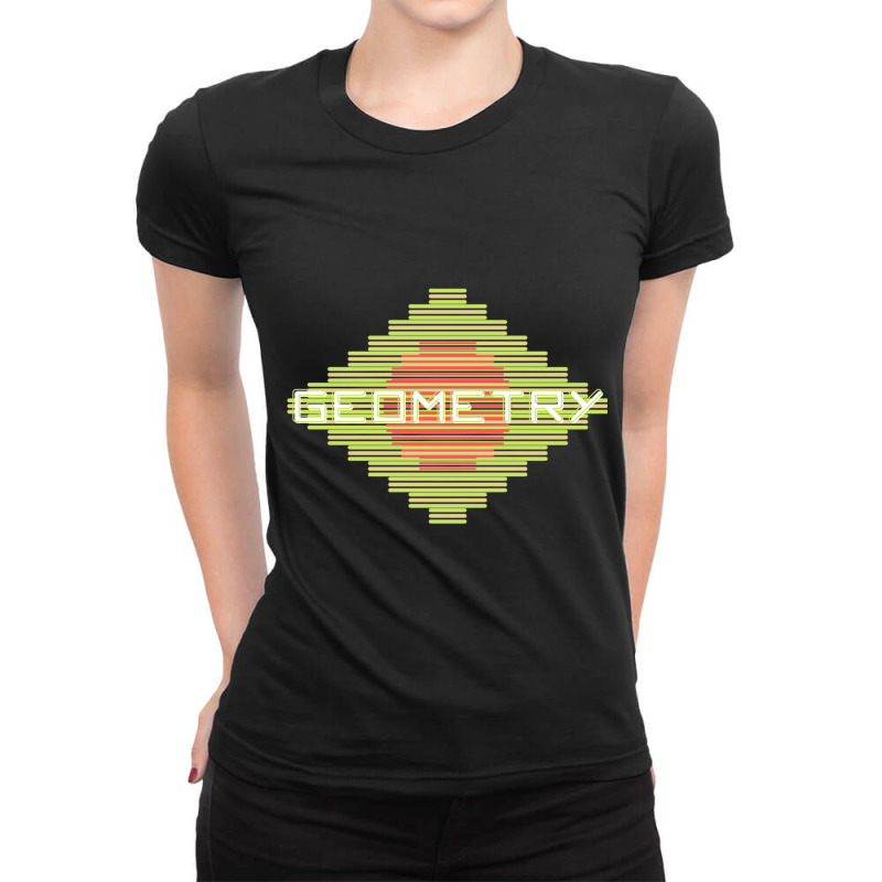 Geometry Aesthetic High Contrast Ladies Fitted T-Shirt by cm-arts | Artistshot