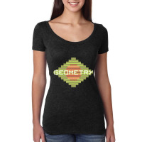 Geometry Aesthetic High Contrast Women's Triblend Scoop T-shirt | Artistshot