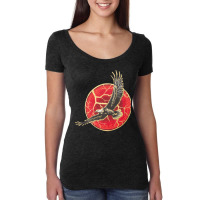 Lightning Eagle, Lightning Eagle The Sun, Lightning Eagle Red, Lightni Women's Triblend Scoop T-shirt | Artistshot