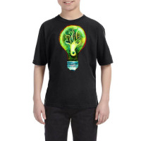 Octopus In A Lightbulb, Octopus In A Lightbulb Art, Octopus In A Light Youth Tee | Artistshot