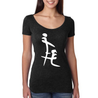 Chinese Letters Funny Dirty Blowjob Women's Triblend Scoop T-shirt | Artistshot