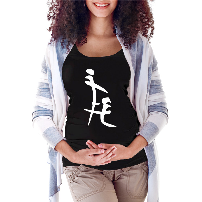 Chinese Letters Funny Dirty Blowjob Maternity Scoop Neck T-shirt by cm-arts | Artistshot