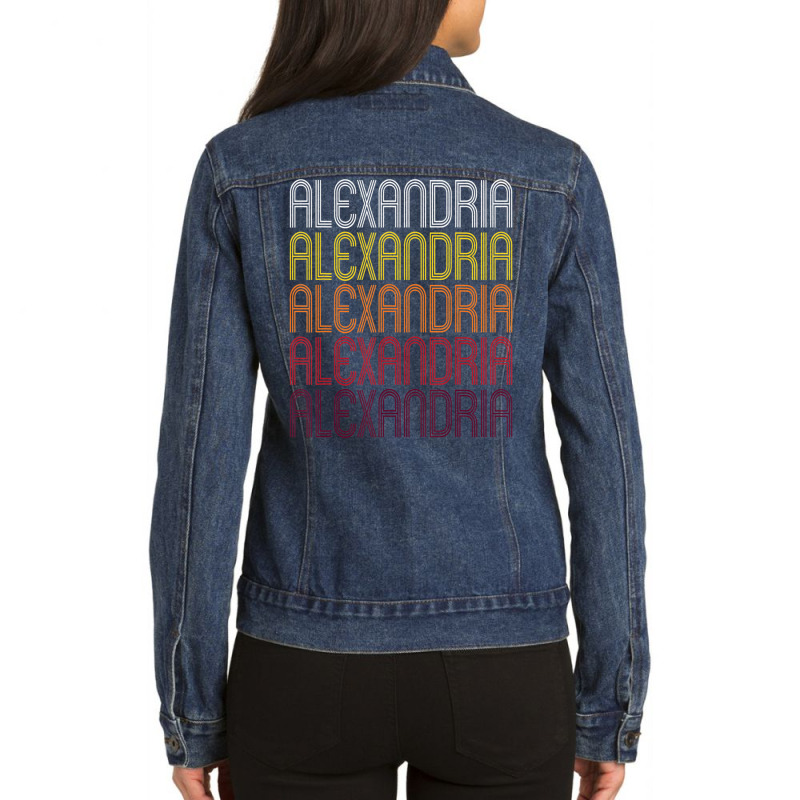 Alexandria, La Vintage Style Louisiana Ladies Denim Jacket by Quick Scully | Artistshot