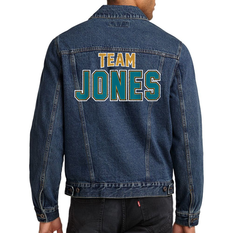 Distressed Team Jones Surname Proud Family Last Name T Shirt Men Denim Jacket by cm-arts | Artistshot