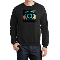 Cyber Eye Crewneck Sweatshirt | Artistshot